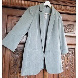 NWT Longline Rolled Sleeve Boyfriend Blazer